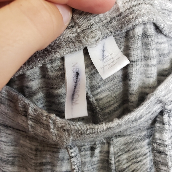 Nordstrom heathered grey sweatpants S drawstring - Picture 2 of 4